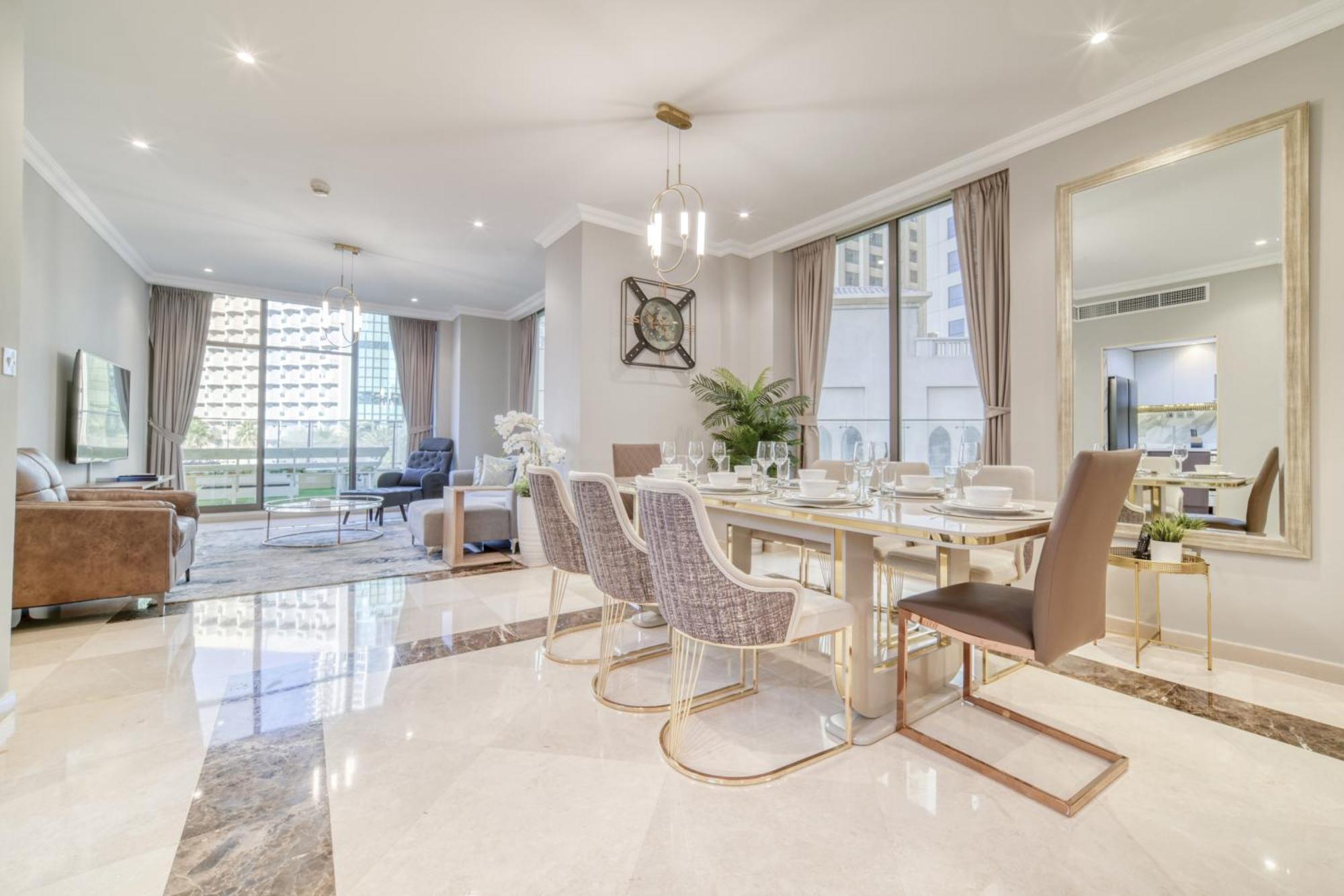 New! Sea View Luxurious 4 Bedroom Duplex Dubai Ngoại thất bức ảnh